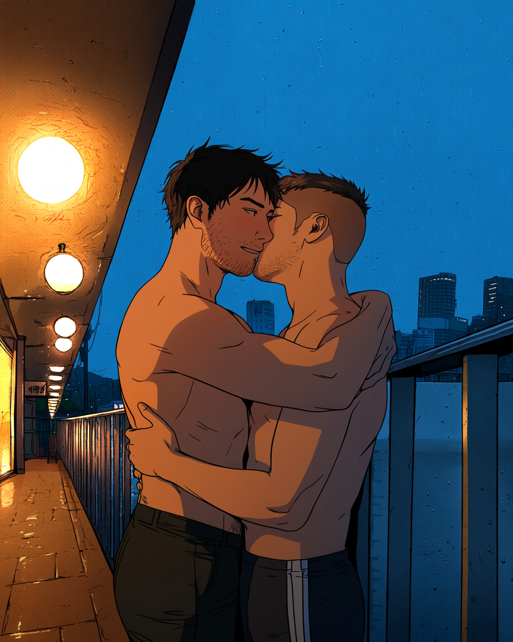 Rain on the Balcony